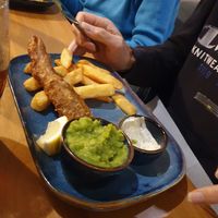 Banana blossom fish at Rashleigh Arms in St Austell