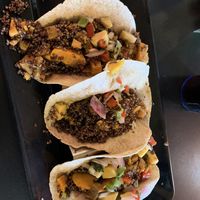 Vegan tacos  at Cafe Brazil in Dallas