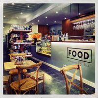 A view of the indoor area  at FOOD Mercearia Biológica in Lisbon