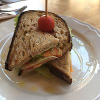 Vegan warm sandwich at FOOD Mercearia Biológica in Lisbon