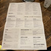 Updated menu 2 - March 2024  at Turtle Bay in Leamington Spa