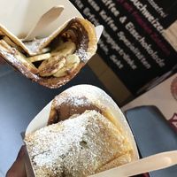 1 vegan crepe split into 2 portions  at Emma's Feinfood in Leipzig
