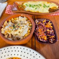 Shepherd's pie (top), Fatte (bottom left) at Gabo Kitchen in Ankara