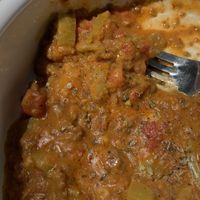 Menemen with soya mince  at Gabo Kitchen in Ankara
