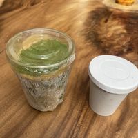 Well packed matcha smoothie bowl  at MatchaChá in Bogota