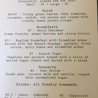 Breakfast and other items  at Smokey Greens in Berlin