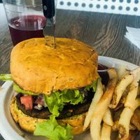 MexiBurger 💚 at Mama Pacha in San Juan