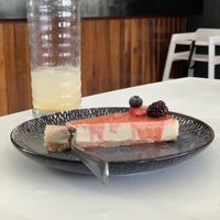 Vegan Cheesecake at Mama Pacha in San Juan