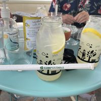 With biodegradable straws at Little Big House in Thessaloniki