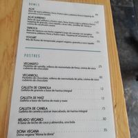 Carta at Choclo y Maíz Cocina Vegana in Guadalajara