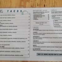 Carta at Choclo y Maíz Cocina Vegana in Guadalajara