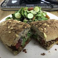 Lonches Argentino at Choclo y Maíz Cocina Vegana in Guadalajara