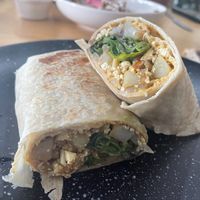 Tex-Mexico burrito at Choclo y Maíz Cocina Vegana in Guadalajara