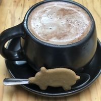 Hot chocolate   at Choclo y Maíz Cocina Vegana in Guadalajara