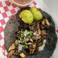 Mole taco delivered through Uber eats   at Choclo y Maíz Cocina Vegana in Guadalajara
