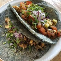 Hongos y flor at Choclo y Maíz Cocina Vegana in Guadalajara