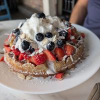 Amazing waffle! at Choclo y Maíz Cocina Vegana in Guadalajara