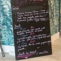 Menu at Fave in Hendaye
