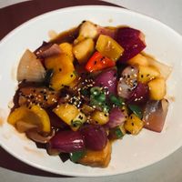 Sweet & Sour Tofu at Bali Hai Restaurant in San Diego