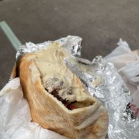 Falafel Sandwich at Sam's Falafel Cart in New York City