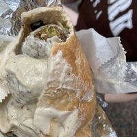 Falafel sandwich   at Sam's Falafel Cart in New York City