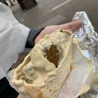   at Sam's Falafel Cart in New York City