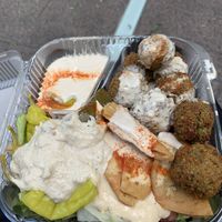   at Sam's Falafel Cart in New York City