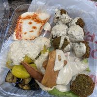 Falafel plate   at Sam's Falafel Cart in New York City