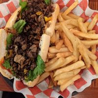 Philly Cheesesteak made with Mushrooms at Go Vegan Philly in Wilmington