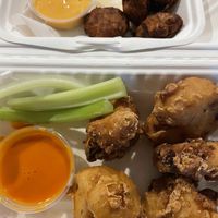 Philadelphia International w/side of buffalo sauce and the Major Figgas  at Go Vegan Philly in Wilmington