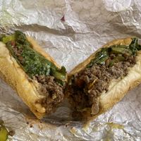 Impossible meat cheese steak (broad street bully)   at Go Vegan Philly in Wilmington