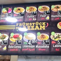 New menu with vegan & vegetarian labels #Veganuary at Azzam in Berlin