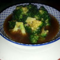 Brocolli in Gravy Sauce 38 Rmb at Bing Di Lian in Tianjin