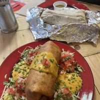 Chimichanga and burrito  at Tacos and Flipflops - Pop-up in Peterborough