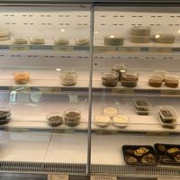 Fridge of dishes to go at Homous & Co - Plainpalais in Geneva
