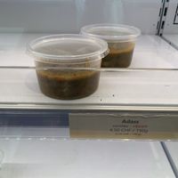 An example of the vegan labelling at Homous & Co - Plainpalais in Geneva