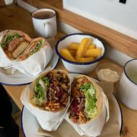 Bbq Korean flatbread  at Okra in Shrewsbury