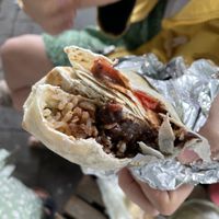 Mexican burrito  at Okra in Shrewsbury