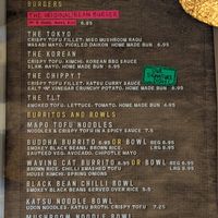 Menu at Okra in Shrewsbury