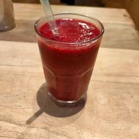 Berry smoothie at Foxes Cafe Lounge in Carlisle
