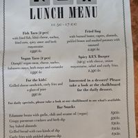 Menu at Saemundur i Sparifötunum in Reykjavik