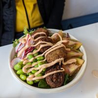 Falafel salad at Bowls in Edinburgh