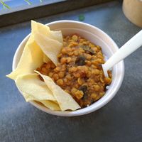 Vegan chana dal at Bowls in Edinburgh