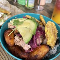 Vegan bowl with jackfruit   at Mayo Ketchup in St Louis