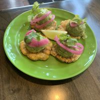 Tostones with avocado   at Mayo Ketchup in St Louis