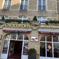 The shop front at Chocopolis in Brussels