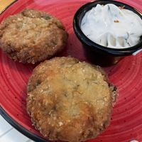 Zucchini Balls Vegan - tzatziki vegetarian 🌱   at Ampelaki in Kefalonia