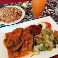 "Fish" plate at Karen's International Caribbean Grill in Conyers
