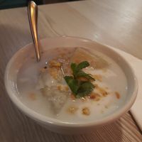 Banana & coconut dessert at Mây Bay in Vincennes