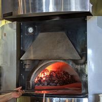 The coal-fire oven at The Privateer in Oceanside